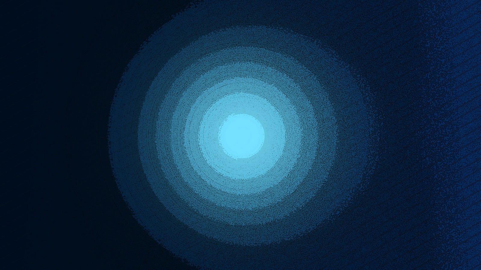 Glowing concentric rings