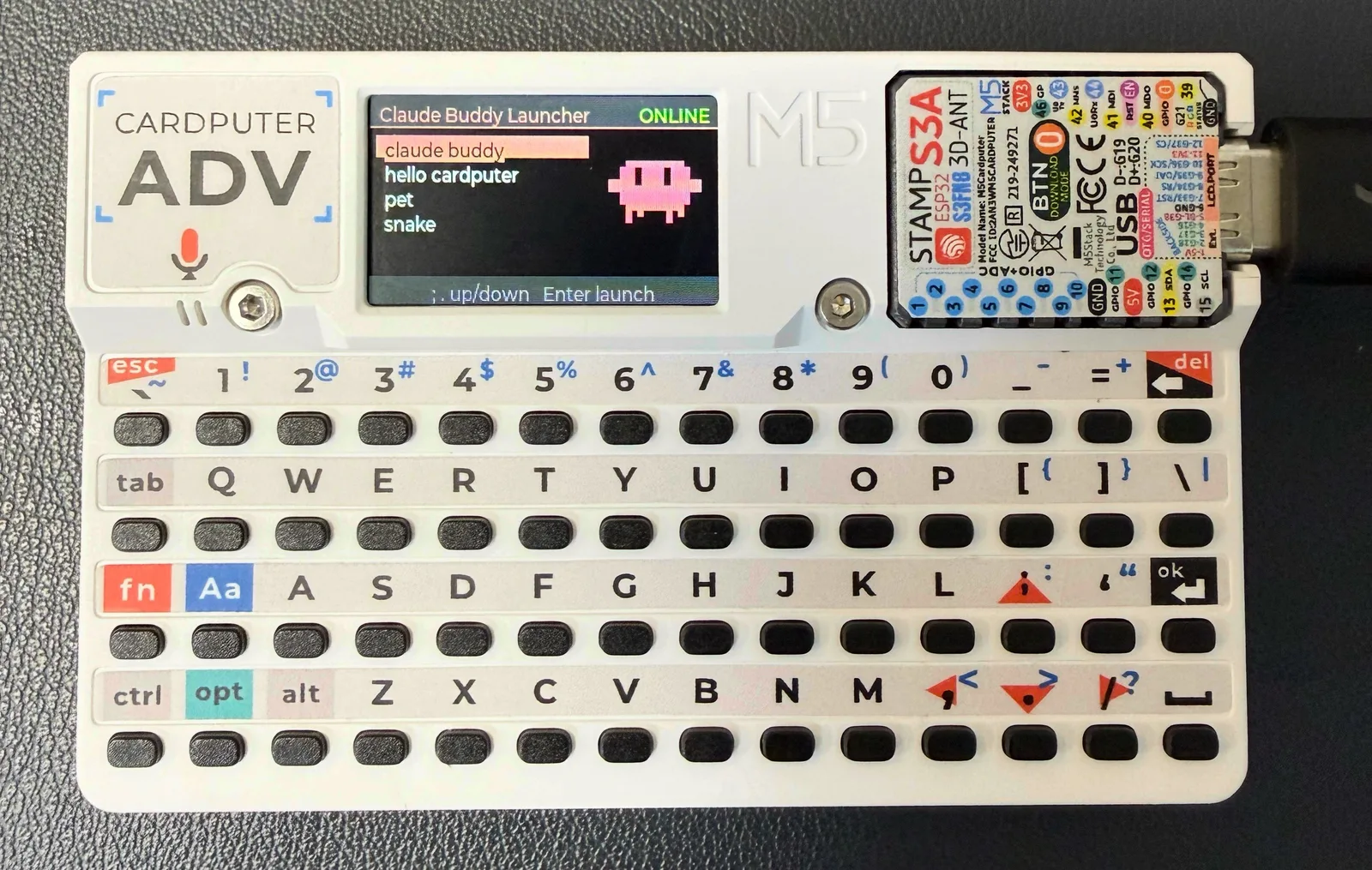 A Claude-style Tamagotchi running on the Cardputer
